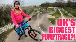 Riding the UKs Biggest Pump Track [upl. by Aleet180]