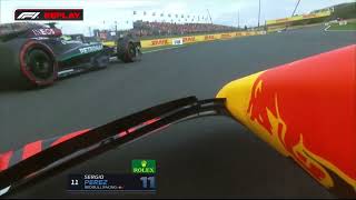 Lewis Hamilton blocked Sergio Perez Dutch GP 2024 Q1 [upl. by Aihsat]