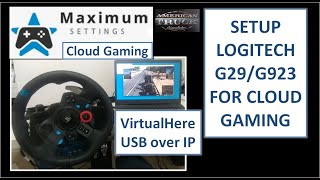 Logitech G29 G923 for cloud gaming [upl. by Noslen198]