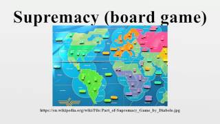 Supremacy board game [upl. by Nanek]