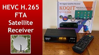 Koqit V5H HEVC H265 Satellite TV Receiver Review [upl. by Yevette]