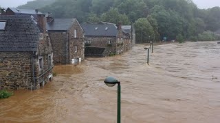 Wallonia Belgium Flooding  Aerial Footage 4K  July 2021  Lars Lion [upl. by Eilyac418]