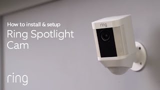 How to Install amp Setup Ring Spotlight Cam  Easy to Connect [upl. by Konrad]