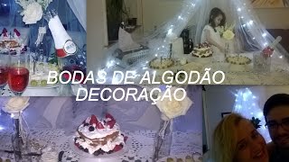 NOSSA BODAS DE ALGODÃO DECORAÇÃO E COMEMORAÇÃO SURPRESA [upl. by Jarlathus69]