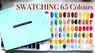 Organising and Swatching 65 Roman Szmal Watercolours Episode 13 [upl. by Naro]