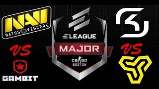 CSGO Eleague Boston 2018 Navi VS Gambit SK Gaming Vs Space Soldiers [upl. by Tades286]