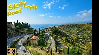 Sicily Road Trip  4K60FPS [upl. by Grishilda]