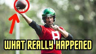 Aaron Rodgers NASTY NOLOOK Pass At New York Jets OTAs  Moving QUICK After ACHILLES Injury [upl. by Solegnave]