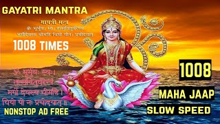 1008 times Gayatri mantra slow speed with exact count [upl. by Irehj642]