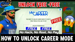 🔥How To Unlock My Career Mode For Free In Wcc3  Wcc3 My Career Mode Free  MD RIYAS  TAMIL [upl. by Arrimat]