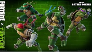 Teenage Mutant Ninja Turtles 🐢 2012 theme song in Fortnite [upl. by Hyozo231]