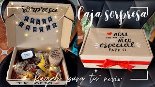 DIY ♡ Caja Sorpresa Regalo Para Tu Novio  Erandy Paz [upl. by Otaner]