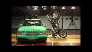 Alpinestars Tech Air  crash test airbag moto slow motion [upl. by Ashli]