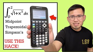 Midpoint Trapezoidal amp Simpsons rules the easy way TI84 tip [upl. by Claiborne]