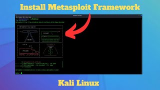 How to Install Metasploit Framework in Kali Linux [upl. by Wheelwright]