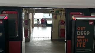 MRT Train and Platform Screen Doors closing at Jurong East MRT Station [upl. by Hultin]