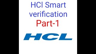 hcl smart verification  on hindi  HCL BACKGROUND VERIFICATION BGV 2022  PART1 [upl. by Rickard]