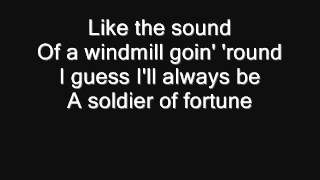 Deep Purple  Soldier of Fortune Lyrics [upl. by Halyak]