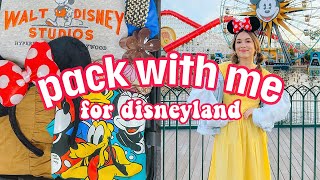 pack with me for DISNEYLAND [upl. by Siouxie]