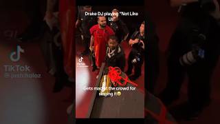 Dj played Kendricks music at Drakes concert and gets angry Drake kendricklamar drake trending [upl. by Ajnek]