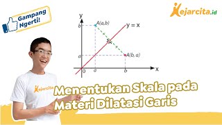 Cara Menentukan Faktor Skala pada Dilatasi Garis  Matematika SMP [upl. by Eilujna269]