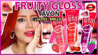 FRUITY GLOSSBRILLO LABIAL COLOR TREND AVON COLECCIÓN COMPLETA🍇🍒🍓¿ VALE LA PENA𝑫𝒊𝒎𝒆𝑱𝒂𝒄𝒌𝒚 [upl. by Tana]