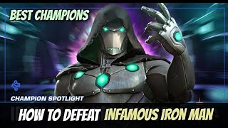 How to Easily Defeat Infamous Iron Man  UncollectedCavalier  Marvel Contest of Champions [upl. by Maag]