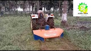 S R AGROTECH Brand Tractor Operated Rotary Slasher Mob 91 7676489683 [upl. by Elyak502]