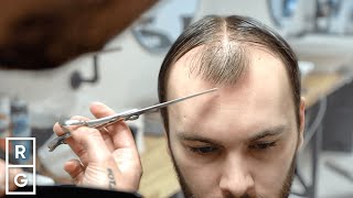 The BEST HAIRCUT amp Advice For A RECEDING HAIRLINE Part 2 [upl. by Burd]