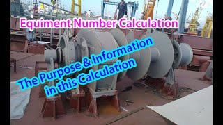 Equipment number calculation for a ship and which information will be shown in this calculation [upl. by Malachi695]