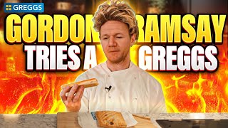 Gordon Ramsay tries GREGGS [upl. by Saire107]