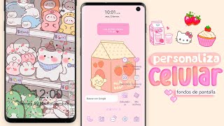 ♡ Personaliza tu celular súper bonito﹥Parte 1 fondos de pantalla ☁♡˳ [upl. by Aicelef]