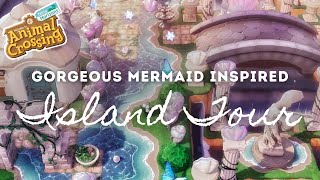 GORGEOUS MERMAID INSPIRED ISLAND TOUR  Animal Crossing New Horizons [upl. by Adnilak603]