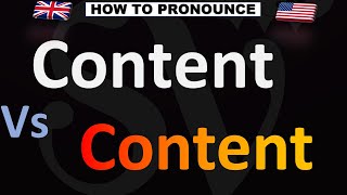 How to Pronounce Content 2 CORRECT WAYS and why [upl. by Lipski615]