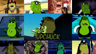 All upchuck transformations in all Ben 10 series [upl. by Ellehcam]