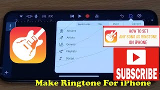 Make Ringtone For iPhone Using GarageBand  2023 [upl. by Sumaes737]