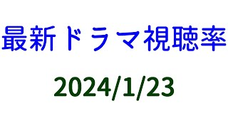 月曜ドラマ 視聴率下がる！！2024年1月23日付☆ドラマ視聴率速報！ [upl. by Ahsaetan]