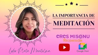 Tema La Importancia de la Meditacion Capacitaciones EresMiSonu Reconexion [upl. by Oeak]