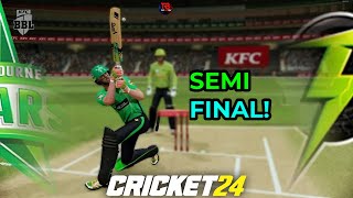 Melbourne Stars vs Sydney Thunders  Thrilling Semi Final  Cricket 24 [upl. by Hamitaf305]