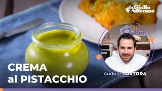 CREMA SPALMABILE al PISTACCHIO fatta in casa La ricetta perfetta del Pastry Chef Andrea Tortora 💚 [upl. by Alraep]