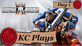 Hardest Difficulty COURAGE AND HONOR  Space Marine 2  Day 1 [upl. by Adriell]