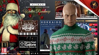 HITMAN Update  Winter Roadmap 2023 Including Elusive Target Galore amp Christmas Sweater Suit [upl. by Cofsky]