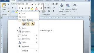 Cara Copy Paste di MS Word [upl. by Ominorej]