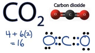 CO2 Lewis Structure  How to Draw the Dot Structure for Carbon Dioxide [upl. by Enilrae703]