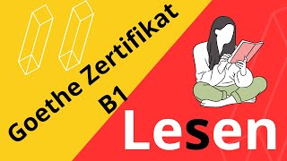 Goethe Zertifikat B1 Lesen  Examen Goethe Zertifikat Leseverstehen [upl. by Laekcim]