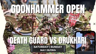 Death Guard vs Drukhari GOONHAMMER OPEN ROUND 3 [upl. by Barayon]