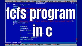 fcfs program in c [upl. by Ahsiem]