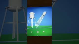 bartow Florida water tower fallinganimation [upl. by Dolli]