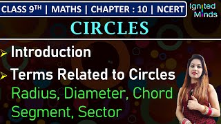 Class 9th Maths  Circles Introduction  Terms Related to Circles  Chapter  10  NCERT [upl. by Yasui]