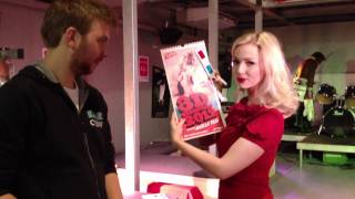 Ancilla Tilia signing her 3D calendar 2012 at Fame Amsterdam 2 [upl. by Addi]